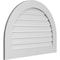 Ekena Millwork Round Top Surface Mount PVC Gable Vent: Functional, w/ 3-1/2"W x 1"P Standard Frame, 36"W x 26"H GVPRT36X2601SF - alternate 5